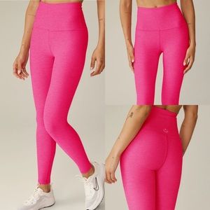 Hot pink yoga pants